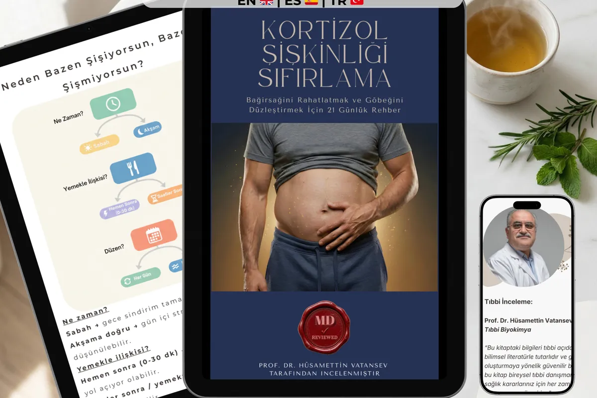 KORTİZOL ŞİŞKİNLİĞİ SIFIRLAMA REHBERİ | VibeVit